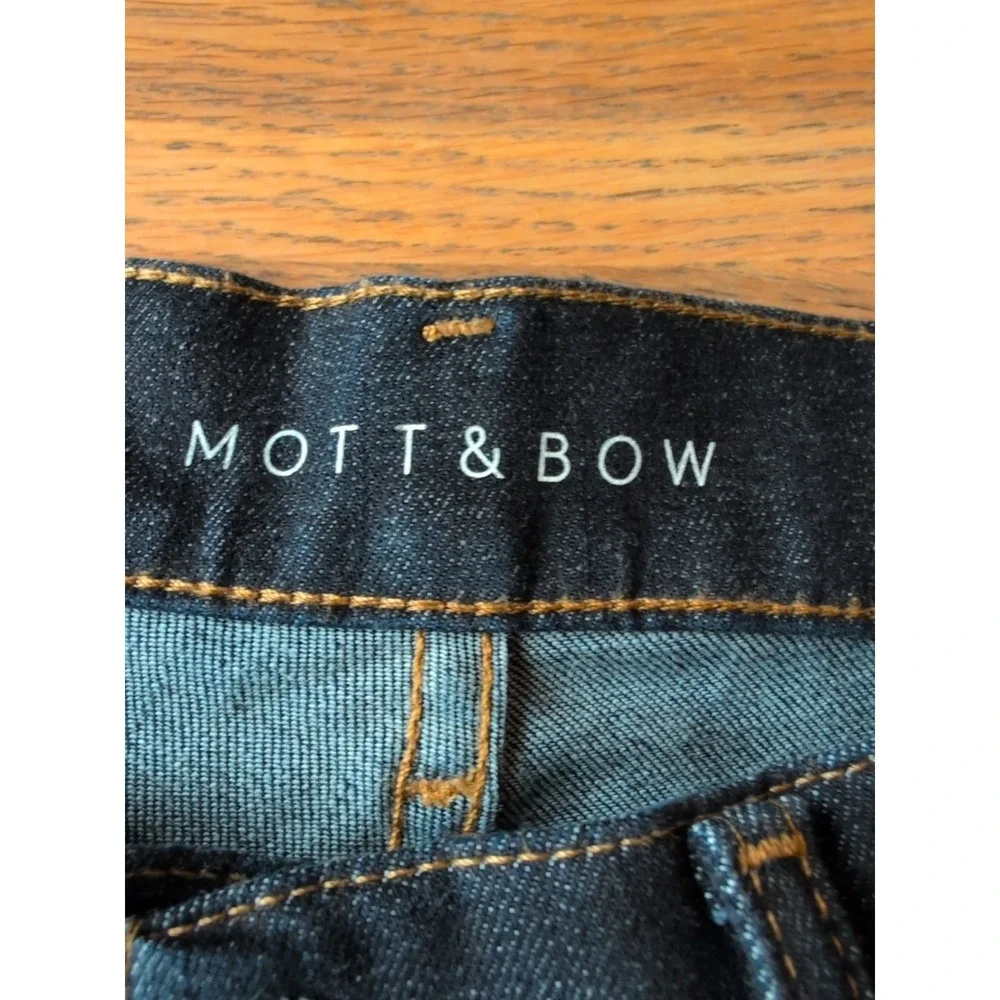 Mott & Bow Skinny Wooster Jeans Mens 29X32 Blue 5 Pocket Stretch Dark Wash Denim